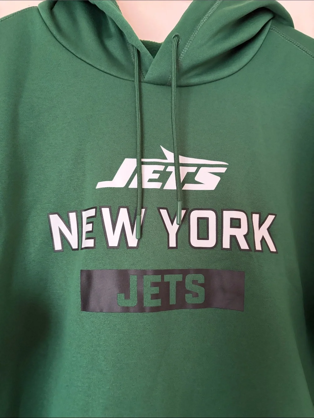 Nike Dri Fit NY Jets green hoodie sweatshirt